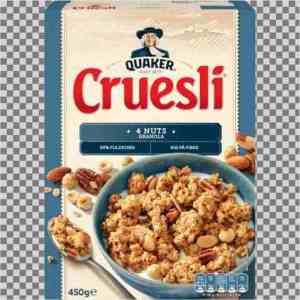 Prøv også Quaker crusli 4 nøtter.