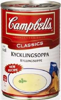 Bilde av Campbells kyllingsuppe.
