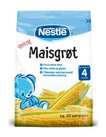 Prøv også Nestle maisgrøt.