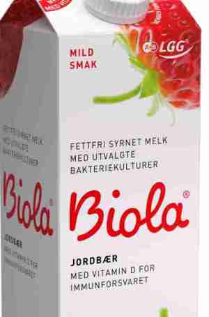 Prøv også Tine Biola mild syrnet melk med jordbær.