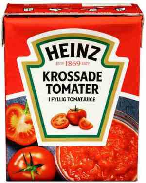 Prøv også Heinz Hakkede Tomater.