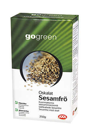Prøv også Gogreen sesamfrø med skall.