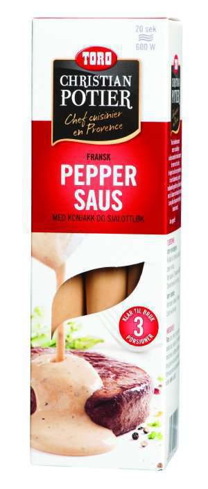 Prøv også Toro Fransk peppersaus med konjakk og sjalottløk.