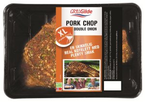 Prøv også Gilde pork chop double onion.
