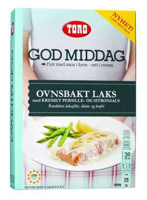 Prøv også Toro god middag ovnsbakt laks med kremet persille og sitronsaus.