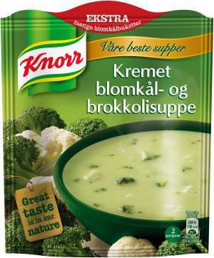 Prøv også Knorr kremet blomkål og brokkolisuppe.