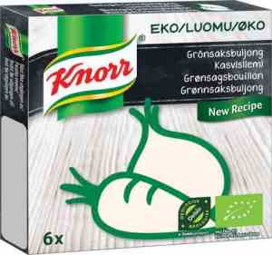 Prøv også Knorr økologisk buljong.