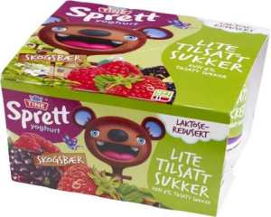 Prøv også Tine sprett yoghurt skogsbær.