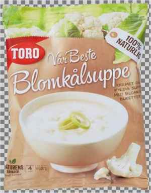 Prøv også Toro vår beste blomkålsuppe.