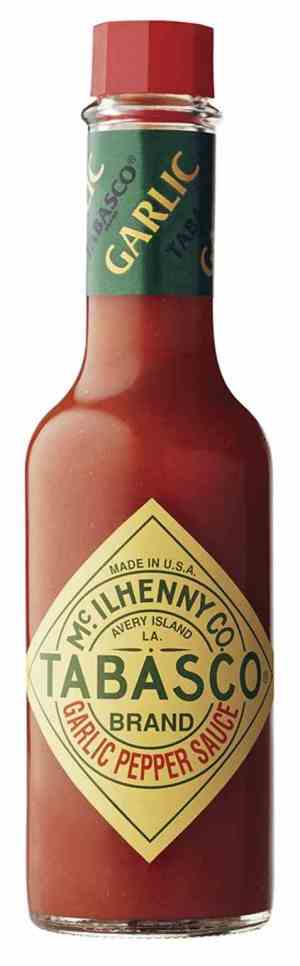 Prøv også Tabasco Brand Garlic Pepper Sauce.