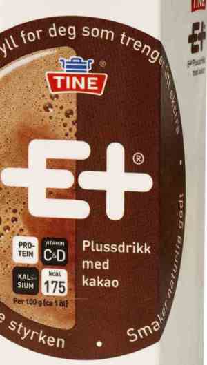 Prøv også Tine E+ drikk kakao.