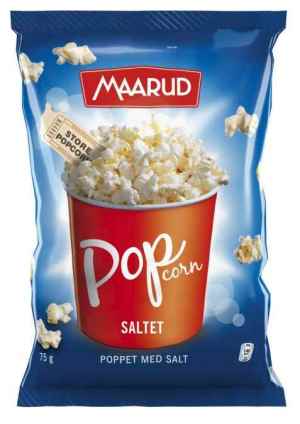 Prøv også Maarud poppet popcorn med salt.