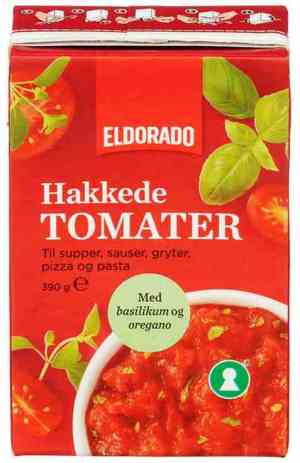 Prøv også Eldorado tomater hakkede med basilikum og oregano.