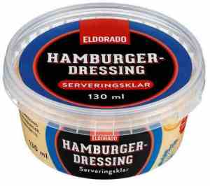 Prøv også Eldorado hamburgerdressing.