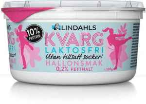 Prøv også Lindahls laktosefri kvarg bringebærsmak.