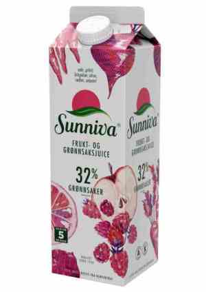 Prøv også Tine Sunniva Frukt- og Grønnsaksjuice eple og bringebær.