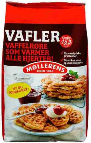 Prøv også Møllerens vafler mix 1 kg.