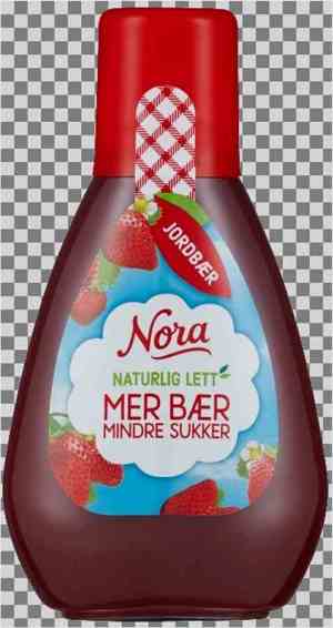 Prøv også Nora Squeezy Jordbærsyltetøy lett.