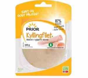 Prøv også Prior kyllingfilet pålegg i tykkere skiver.