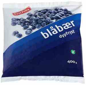 Prøv også First Price fryste blåbær.