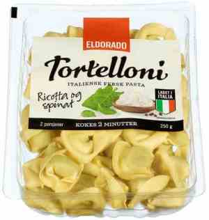 Prøv også Eldorado tortelloni med ricotta og spinat.