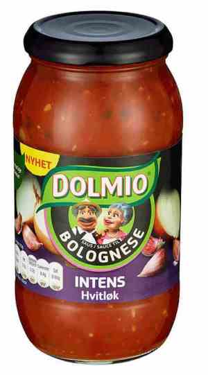 Prøv også Dolmio pastasaus hvitløk intens.