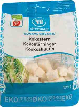 Prøv også Urtekram kokosterninger.