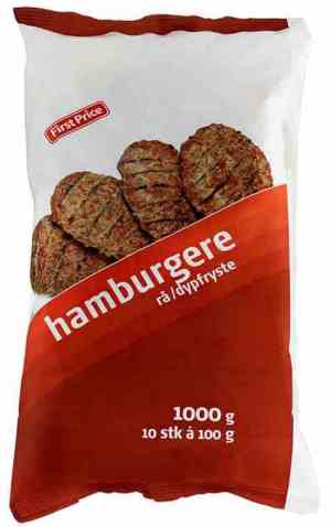 Prøv også First price hamburgere rå 1 kg.