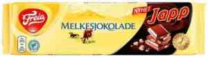Prøv også Freia Melkesjokolade med japp.