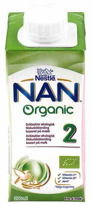 Prøv også Nestle nan pro 2 drikkeklar økologisk fra 6 mnd.