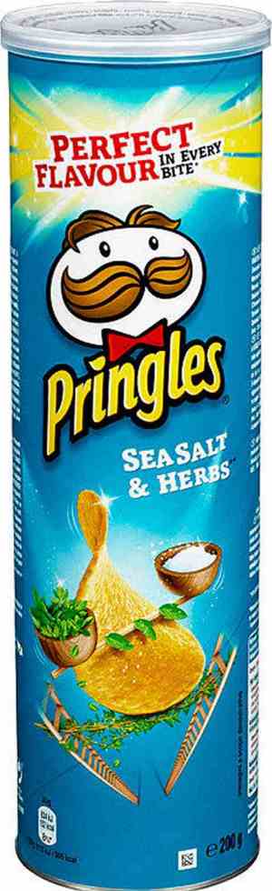 Prøv også Pringles sea salt and herbs 200 gr.