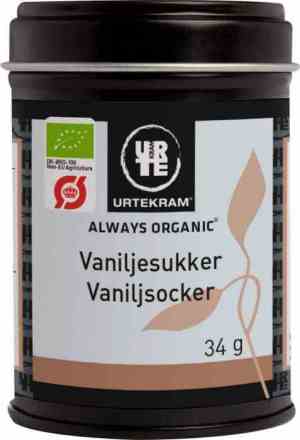 Prøv også Urtekram vaniljesukker.