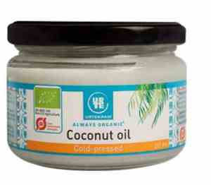 Prøv også Urtekram coconutoil.