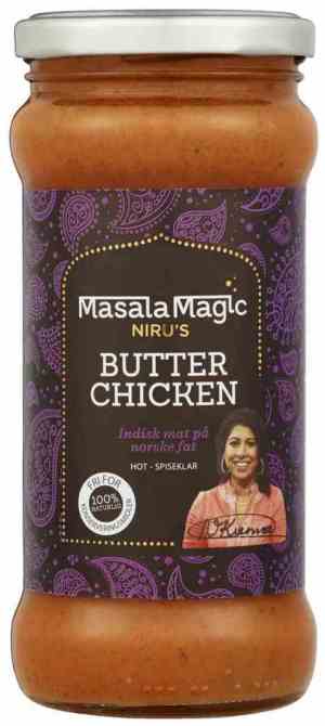 Prøv også Masalamagic Nirus butter chicken saus 360gr.