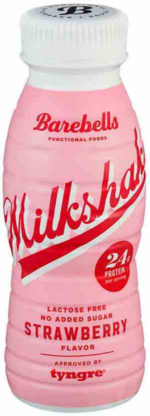 Prøv også Barebells milkshake strawberry.