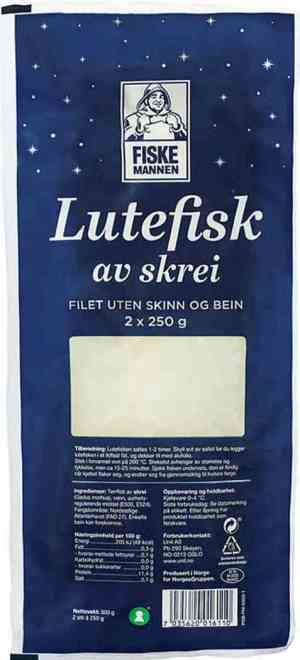 Prøv også Fiskemannen lutefisk av skrei.