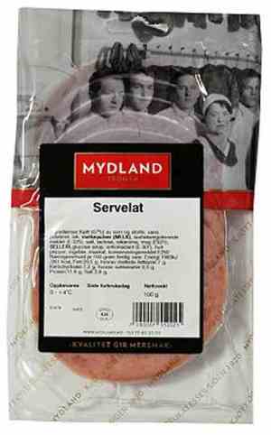 Prøv også Mydland servelat 100 gr.