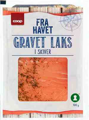Prøv også Coop gravlaks skivet 100gr.