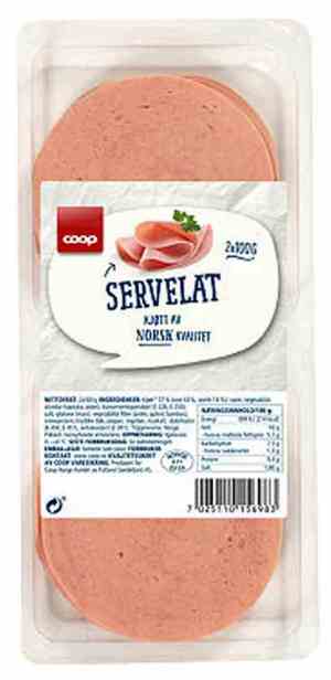 Prøv også Coop servelat 200gr.