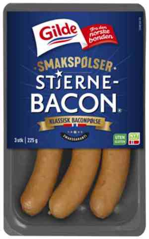 Prøv også Gilde smakspølser Stjernebacon.