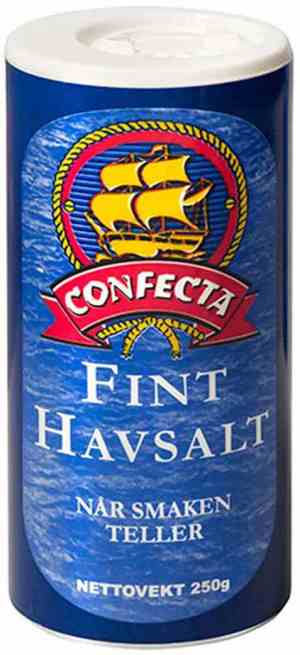 Prøv også Confecta Havsalt - fint 250gr.