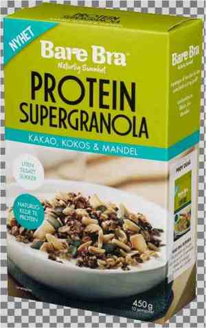 Prøv også BareBra Supergranola protein.