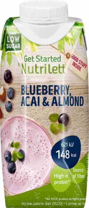 Prøv også Nutrilett smoothie blueberry and acai 330ml.