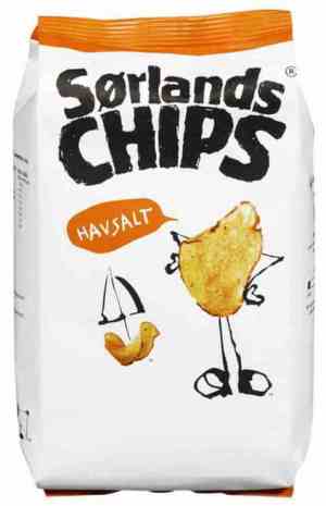 Prøv også Sørlandschips med havsalt 195gr.