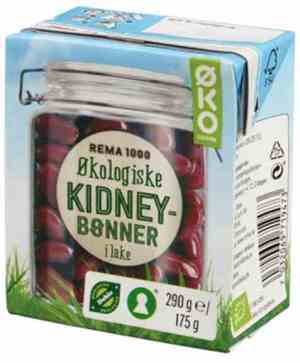 Prøv også Rema 1000 økologiske Kidneybønner 290g.