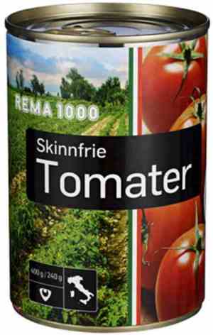 Prøv også Rema 1000 Tomater Skinnfrie 400g.