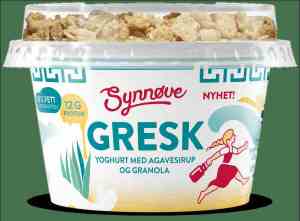 Prøv også Synnøve gresk yoghurt Agavesirup og granola.