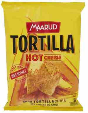 Prøv også Maarud Tortillachips Hot cheese.