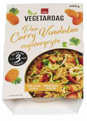 Prøv også Coop vegetardag Pea Curry Vindaloo 400g.