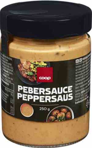 Prøv også Coop Peppersaus 250g.